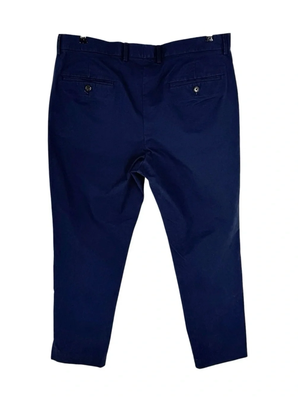 J Crew Bowery Dress Pants Mens Size 34x30 Navy Blue Stretch Cotton Chino